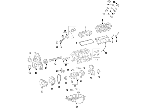 2022 Chevy Tahoe Engine Parts & Mounts, Timing, Lubrication System Diagram 5 - Thumbnail