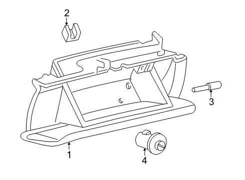 2000 Chevy Corvette Glove Box Diagram