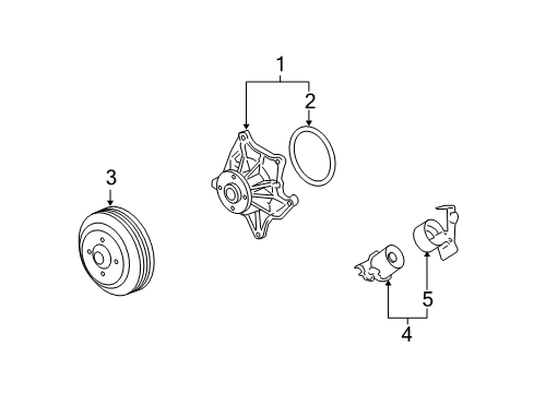 2008 Cadillac STS Cooling System, Radiator, Water Pump, Cooling Fan Diagram 4 - Thumbnail