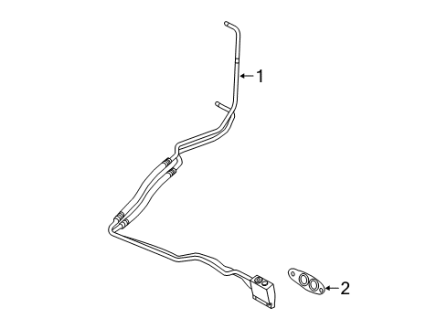 2016 Cadillac Escalade ESV Engine Oil Cooler Diagram