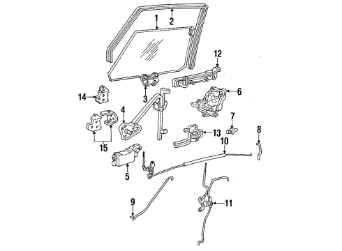 1987 Buick LeSabre Rear Door Diagram 4 - Thumbnail