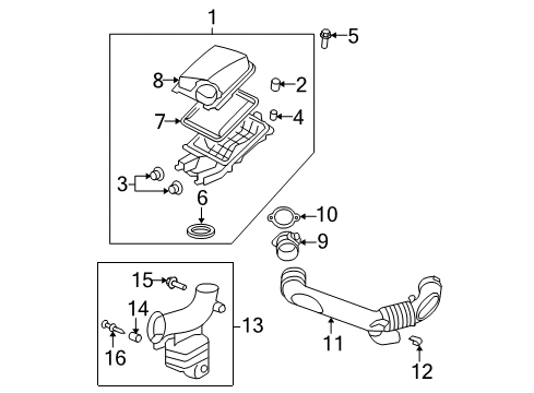 2009 Saturn Aura Filters Diagram 4 - Thumbnail