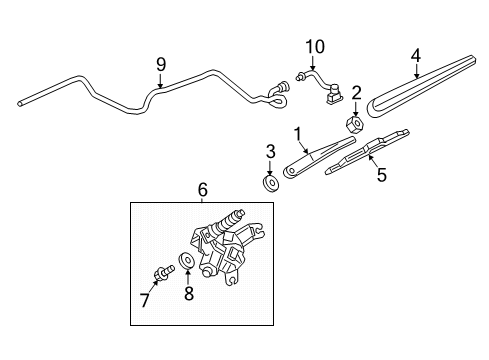 2021 GMC Terrain Wiper & Washer Components Diagram 1 - Thumbnail