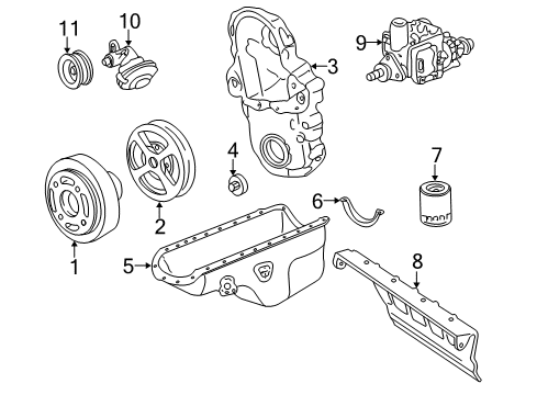 1995 Chevy C3500 Brake Components, Brakes Diagram 1 - Thumbnail