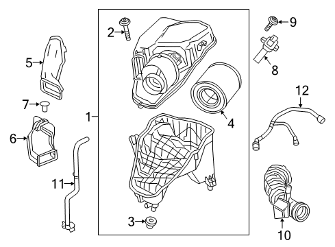 2016 Chevy Cruze Cleaner Assembly, Air Diagram for 39037482