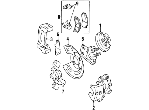 1998 Cadillac DeVille Rear Brakes Diagram