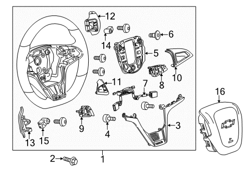 2014 Chevy Camaro Switch,Automatic Transmission Man Shift Auxiliary Position Diagram for 13297281