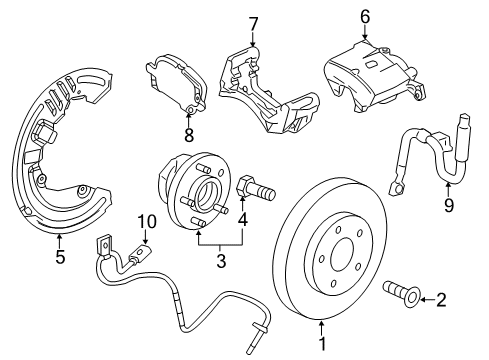 2018 Cadillac ATS Anti-Lock Brakes Diagram 8 - Thumbnail