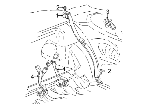 2004 Pontiac Grand Am Seat Belt Diagram 2 - Thumbnail