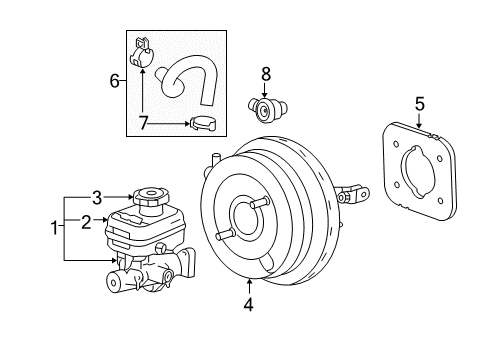 2010 Chevy Colorado Hydraulic System, Brakes Diagram 2 - Thumbnail