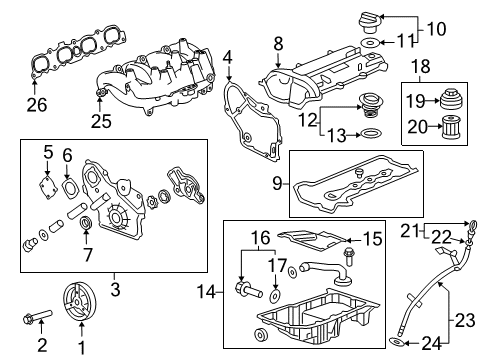 2012 Buick Regal Indicator Assembly, Oil Level (W/ Indicator Tube) Diagram for 12625463