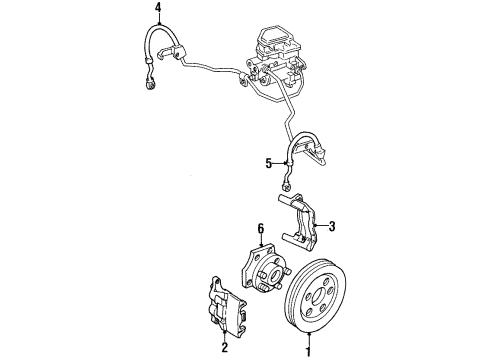 1994 Pontiac Grand Prix Front Brakes Diagram