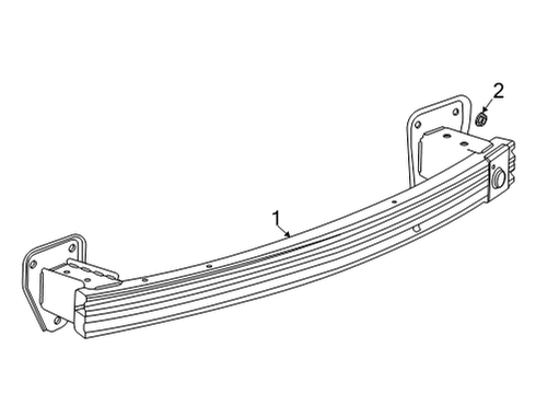 2020 Buick Encore GX Bumper & Components - Rear Diagram 3 - Thumbnail