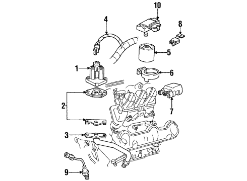 1999 Chevy Monte Carlo EGR System, Emission Diagram