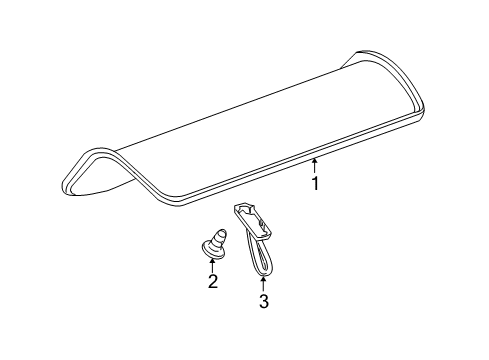 2009 Chevy Malibu Interior Trim - Trunk Lid Diagram