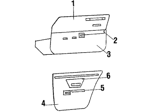 1987 Oldsmobile Cutlass Cruiser Interior Trim Diagram