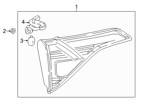 2019 GMC Acadia Combination Lamps Diagram 3 - Thumbnail