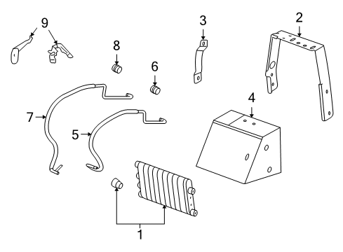 2006 Cadillac XLR Oil Cooler Diagram