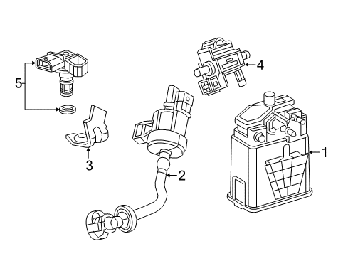 2018 Buick Cascada Emission Components Diagram