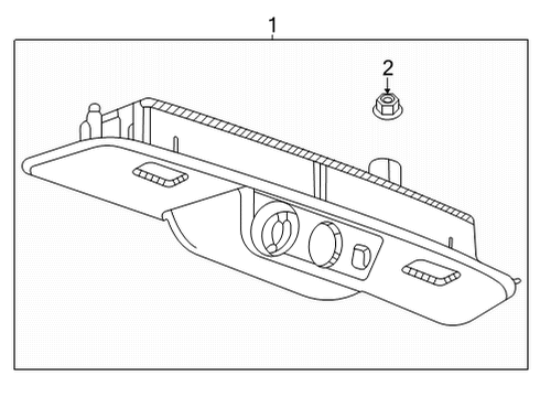 2022 Cadillac Escalade License Lamps Diagram