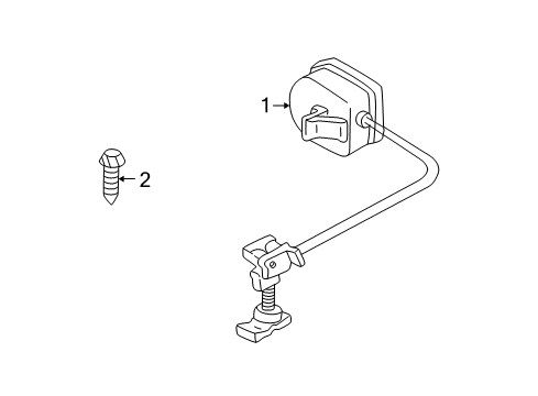 2003 Oldsmobile Bravada Hoist Assembly, Spare Wheel Diagram for 15749696