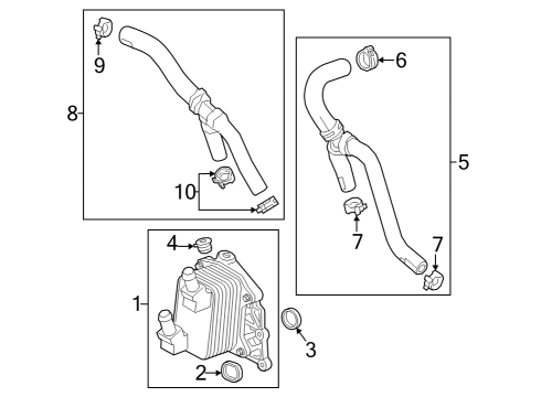 2023 GMC Canyon Oil Cooler  Diagram