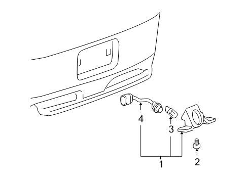 2007 Chevy Cobalt License Lamps Diagram 2 - Thumbnail