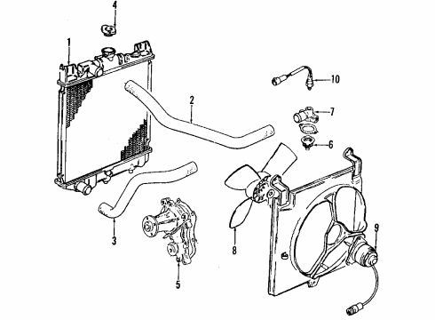 1986 Chevy Sprint HOSE Diagram for 96056764