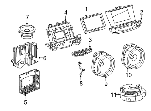 2018 Buick Regal Sportback Display Assembly, Drvr Info Diagram for 42578321