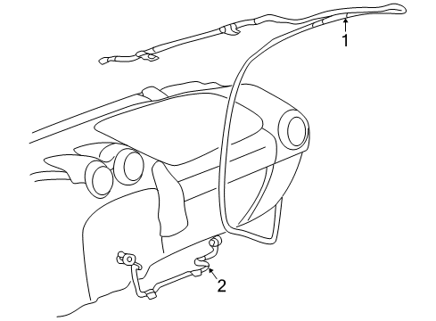 2003 Pontiac Aztek Antenna & Radio Diagram 2 - Thumbnail