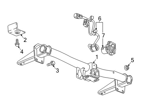 2019 Buick Enclave Trailer Hitch Components Diagram