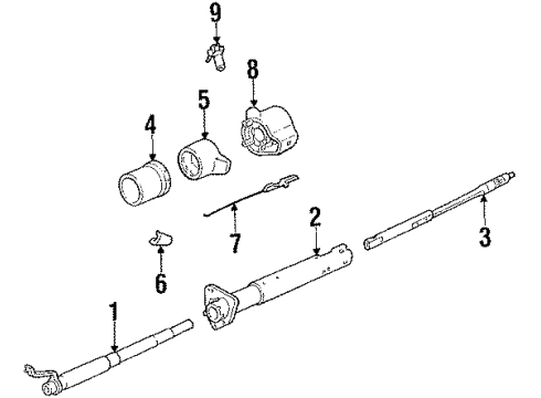 1987 GMC S15 Ignition Lock, Electrical Diagram 1 - Thumbnail