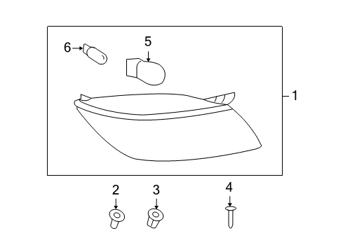 2010 Saturn Sky Bulbs Diagram 3 - Thumbnail