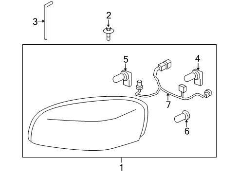 2006 Buick Terraza Bulbs Diagram 1 - Thumbnail