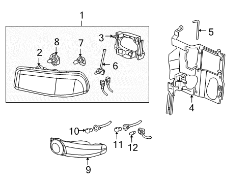 2005 GMC Yukon Headlamps, Electrical Diagram 1 - Thumbnail