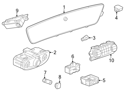 2024 Buick Encore GX CONTROL ASM-HTR & A/C USER INTERFACE *JET BLACK Diagram for 42854932