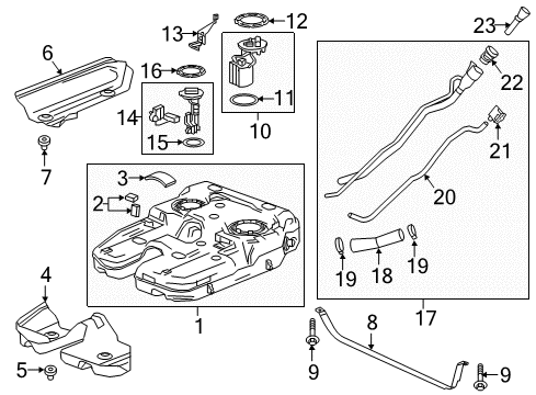 2018 GMC Acadia Hose Assembly, Evap Emis Cnstr Vent Diagram for 84507176