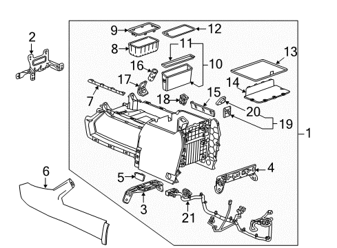 2016 Chevy Silverado 3500 HD Center Console Diagram 2 - Thumbnail