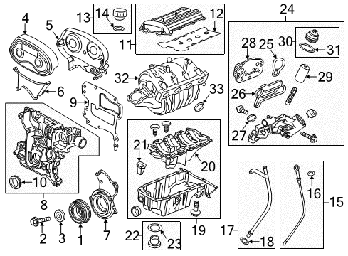 2015 Chevy Sonic Cooler Kit, Engine Oil Diagram for 25199751