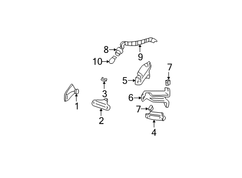 1997 GMC C3500 Rear Lamps - Side Marker Lamps Diagram