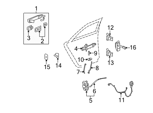 2011 Cadillac CTS Harness Assembly, Rear Side Door Door Wiring Diagram for 22973936