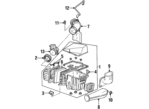 2004 Oldsmobile Silhouette Air Intake Diagram