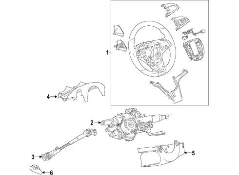 2015 Chevy Trax Column Assembly, Steering Diagram for 42399990