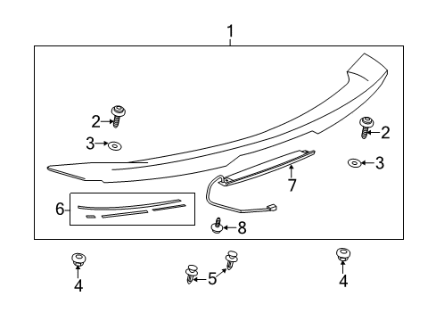 2013 Chevy Camaro Rear Spoiler Diagram 5 - Thumbnail