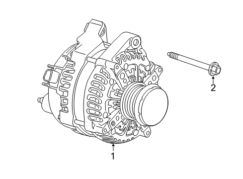 2017 Cadillac CTS Alternator Diagram 3 - Thumbnail