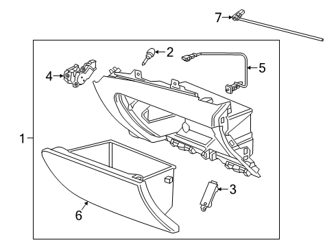 2019 Chevy Blazer Glove Box Diagram