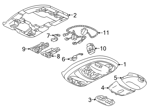 2004 Buick Rainier Overhead Console Diagram