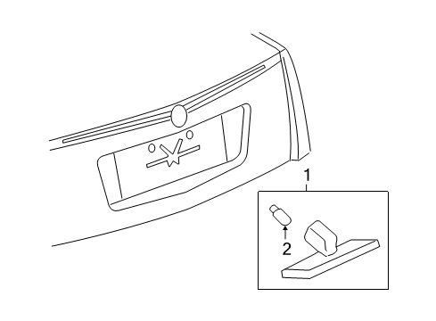 2007 Cadillac STS Bulbs Diagram 5 - Thumbnail