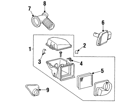 1998 Pontiac Grand Prix Air Intake Diagram 2 - Thumbnail