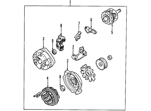 1998 Chevy Camaro Alternator Diagram 1 - Thumbnail